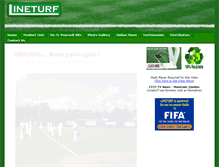 Tablet Screenshot of lineturf.com